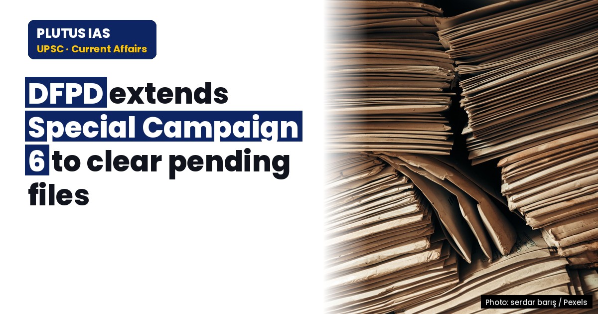DFPD extends Special Campaign 6 to achieve governance targets