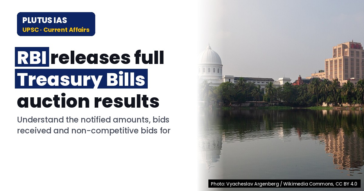 Treasury Bills Auction: RBI Releases Full Results for UPSC Exam