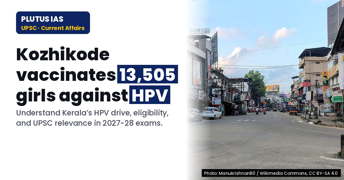HPV Vaccination Drive in Kozhikode: Key Facts for UPSC & State PCS