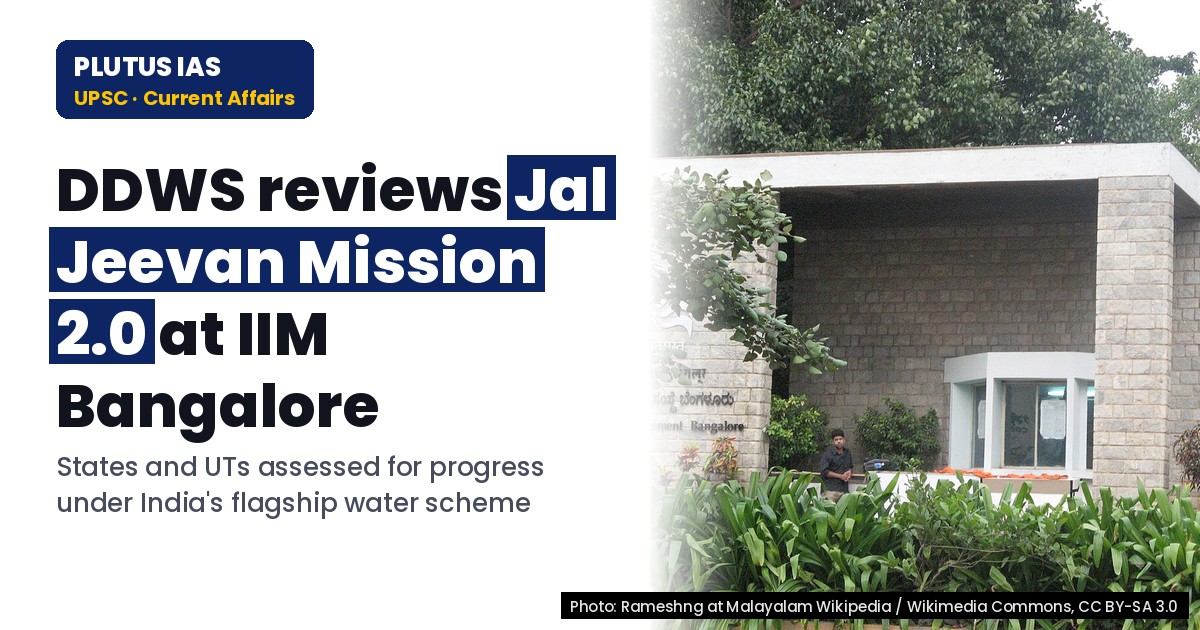 DDWS Conducts Regional Review of Jal Jeevan Mission 2.0 at IIM Bangalore