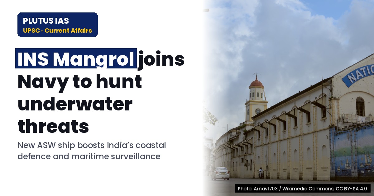 Why INS Mangrol is a Game-Changer for India’s Coastal Security