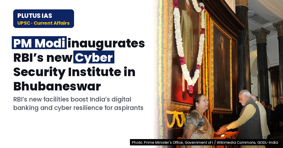 PM Modi inaugurates RBI’s new Data Centre & Cyber Security Institute in Bhubaneswar