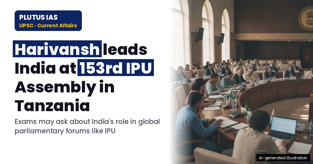 Harivansh Leads India at 153rd IPU Assembly in Tanzania