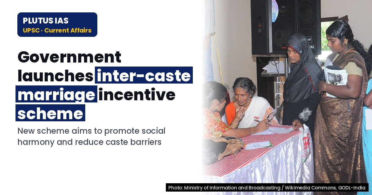 Inter-Caste Marriage Incentive Scheme: Polity & Governance Initiative