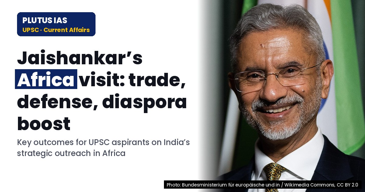 EAM’s Africa Visit: Key Outcomes for UPSC & State PCS