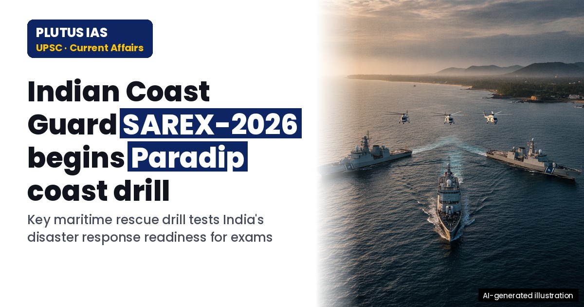 Indian Coast Guard’s SAREX-2026: Paradip Hosts Major Maritime Rescue Drill
