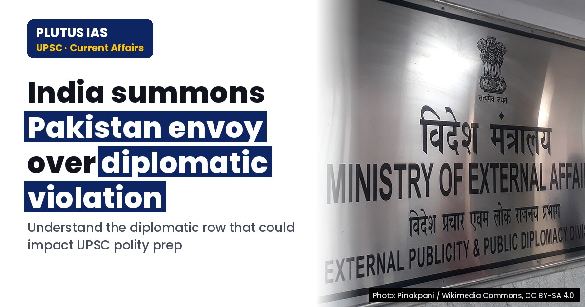 India Summons Pakistan High Commission Official Over Violation