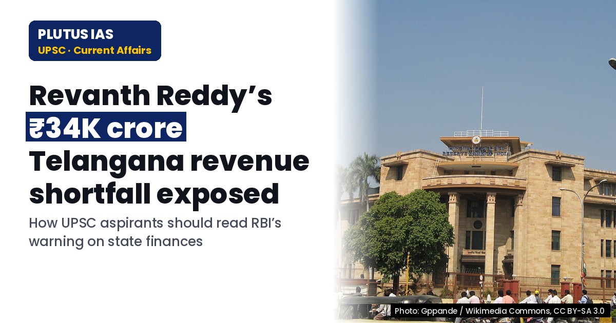 Telangana’s Revenue Shortfall: Budget vs Actuals Analysis for UPSC & State PCS