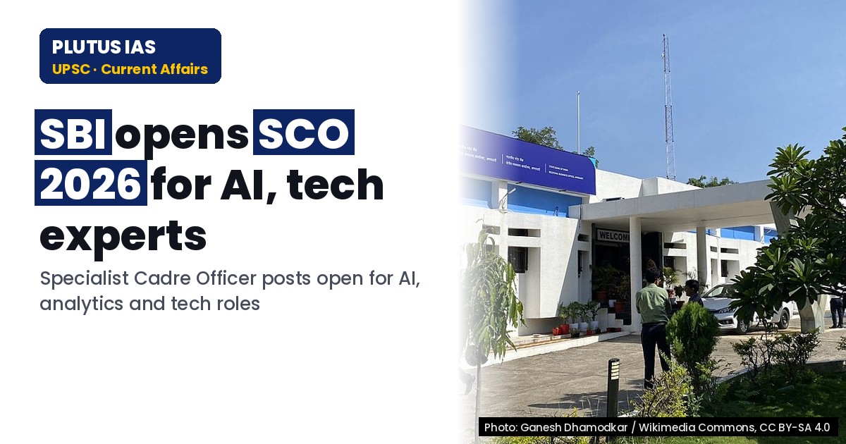 SBI SCO 2026 Recruitment: AI & Tech Posts Open for Experts