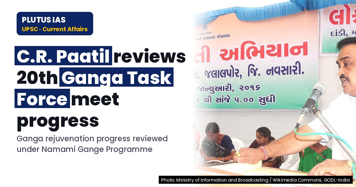 Jal Shakti Minister Reviews Ganga Rejuvenation Progress in 20th Task Force Meet