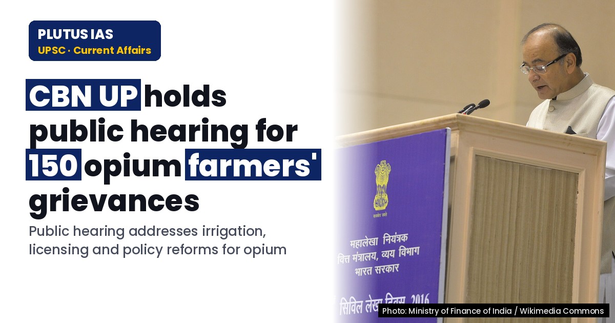 CBN UP Organizes Public Hearing for Opium Farmers' Grievances