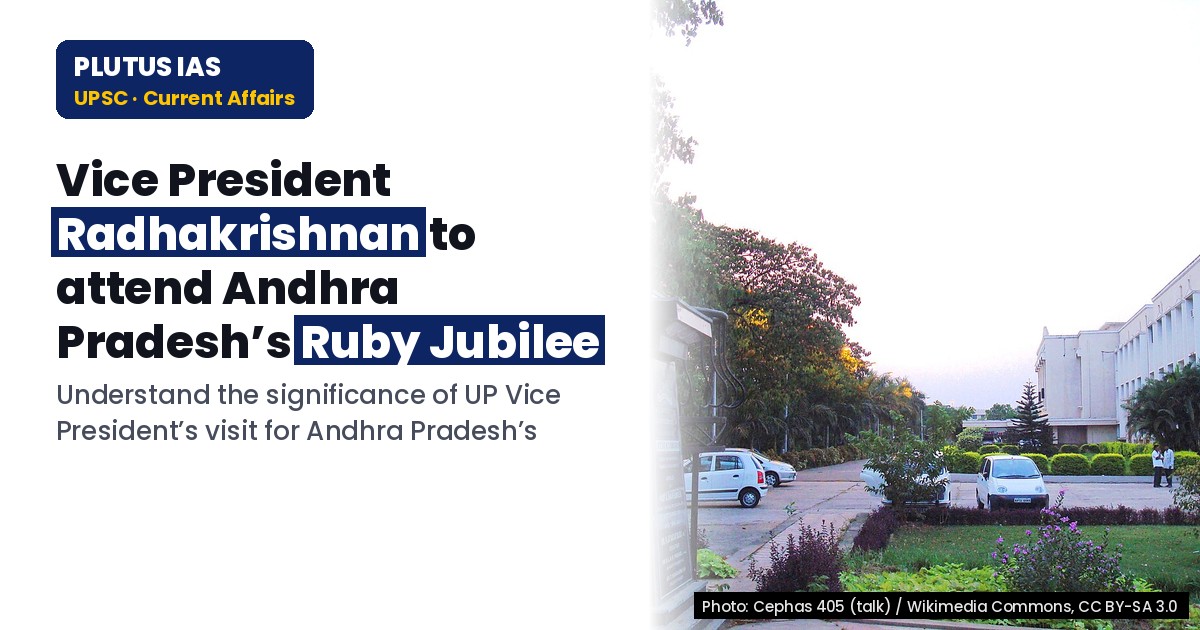 UP Vice President to attend Andhra Pradesh’s Ruby Jubilee event